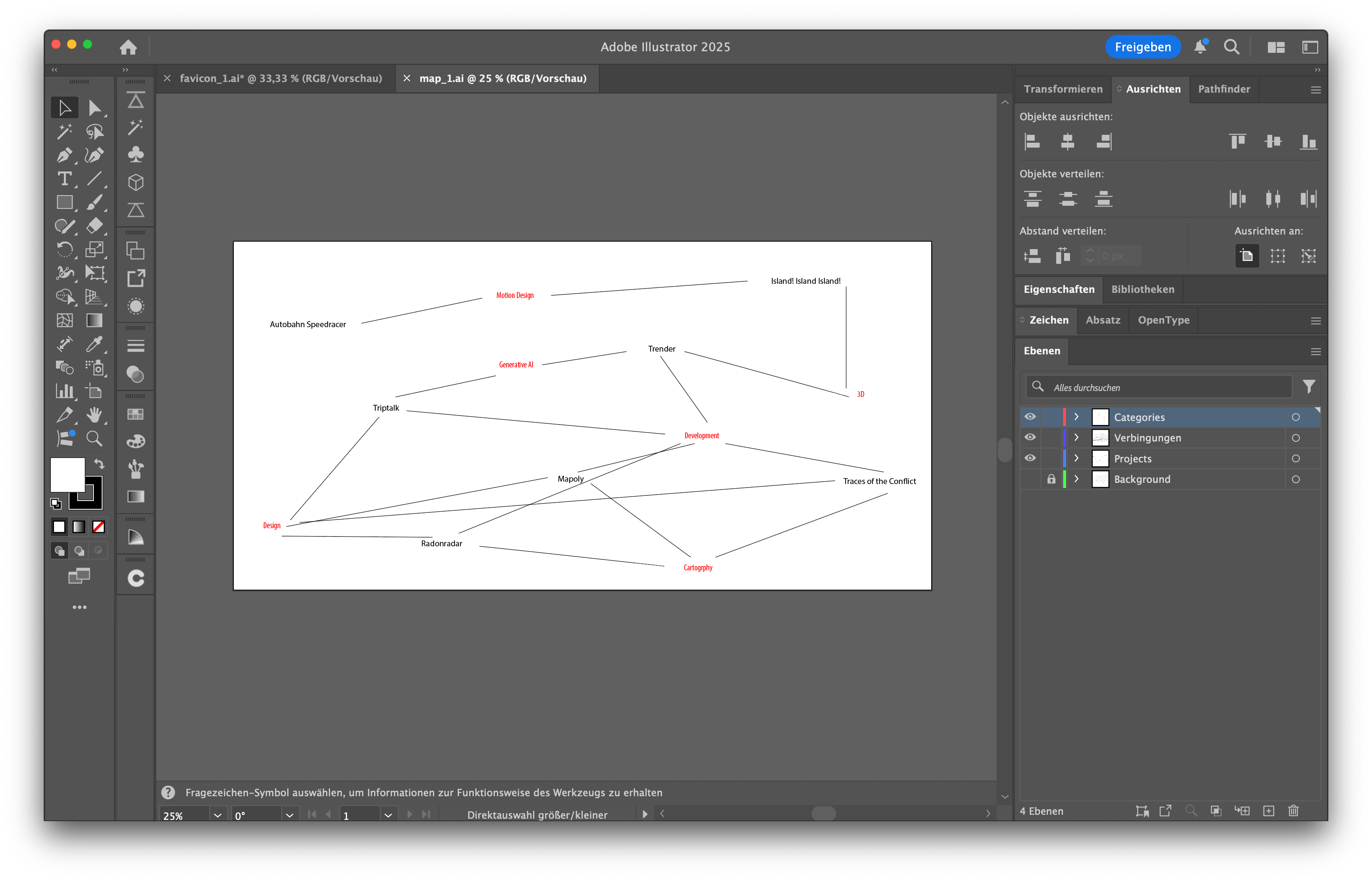 Illustrator Map